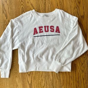 American Eagle AEUSA white crew neck